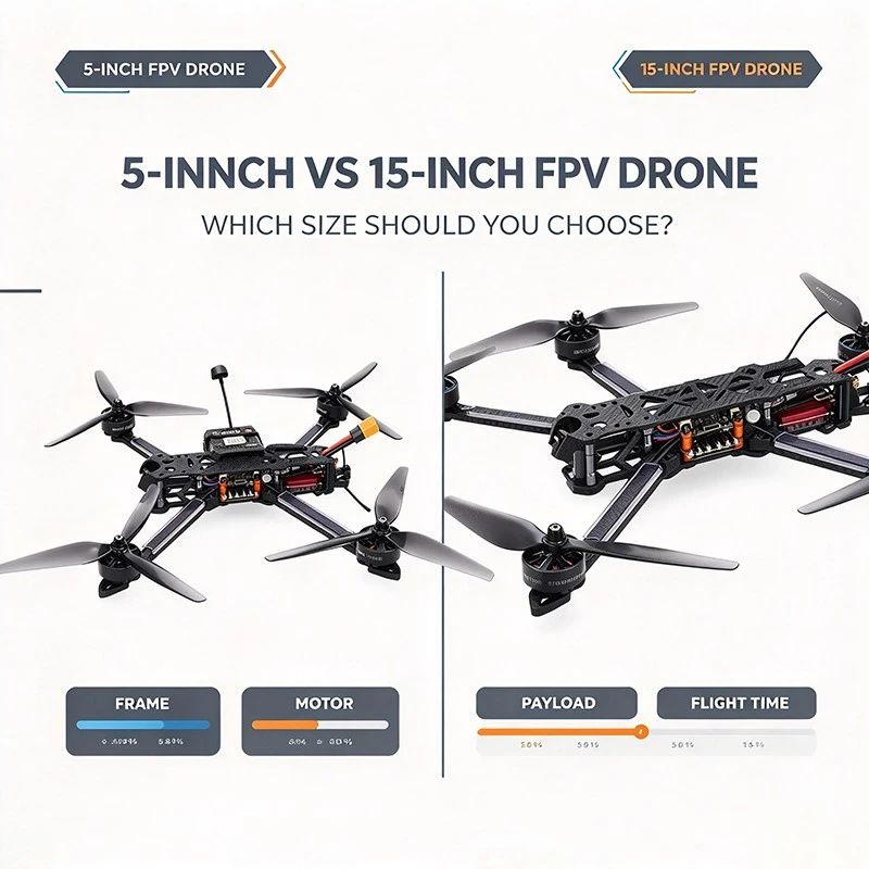 5-Inch or 15-Inch FPV Drone 5-Inch or 15-Inch FPV Drone