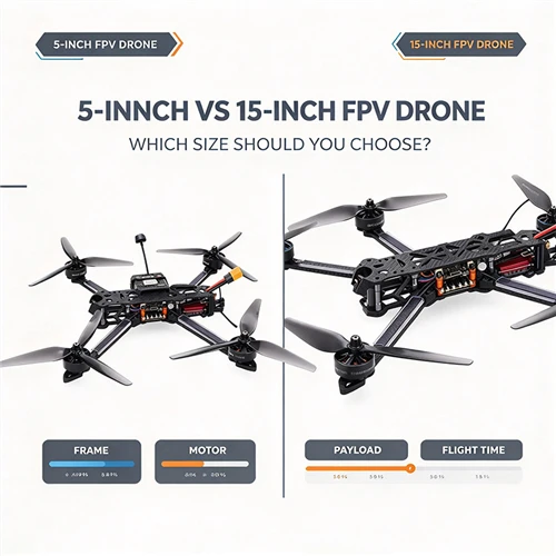 What Makes a 15-Inch FPV Drone Different from a 5-Inch Drone? A Complete Comparison
