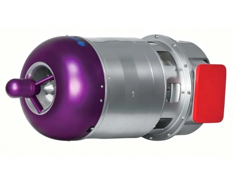 TH-WZ150 UAV turboshaft engine with purple intake and red interface cover white background product photo TH-WZ150 UAV turboshaft engine with purple intake and red interface cover white background product photo
